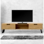 Szafka RTV-17 Drewno Lite Dąb Loft Lakier Rozmiary od 100 cm do 200 cm PREMIUM